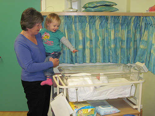 Maternal Grandmother with Big Sister giving her approval! Maternal Grandmother with Big Sister giving her approval!