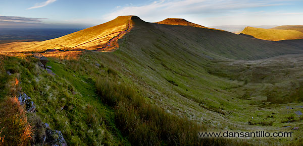 Corn Du, Pen y Fan and Cribyn in the Brecon Beacons Corn Du, Pen y Fan and Cribyn in the Brecon Beacons