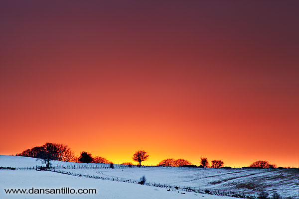 Sunset from Twyn y Gaer, Fforest Fawr