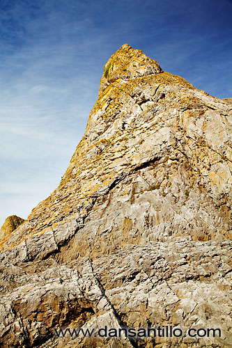 The cliff that Paviland Cave is in The cliff that Paviland Cave is in