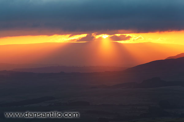 The sun's rays