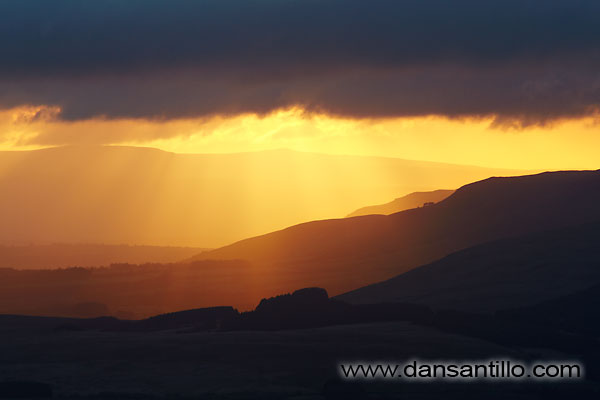 Looking east from Llyn y Fan Fawr