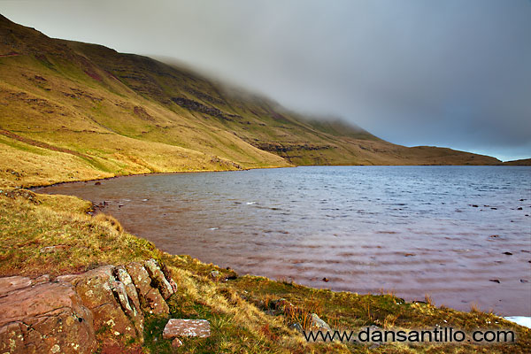 A brief bit of sun at Llyn y Fan Fawr