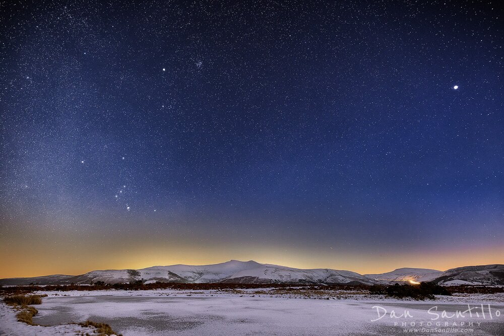 Pen y Fan and Corn Du from Mynydd Illtud