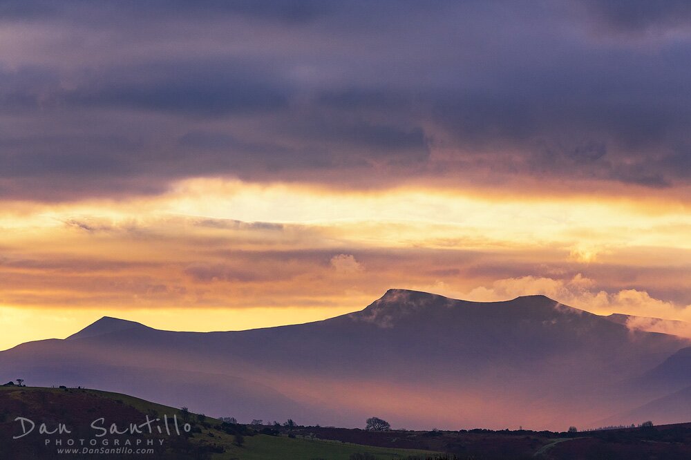 Cribyn, Pen y Fan and Corn Du