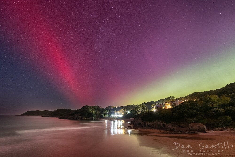 Aurora Borealis over Caswell Bay