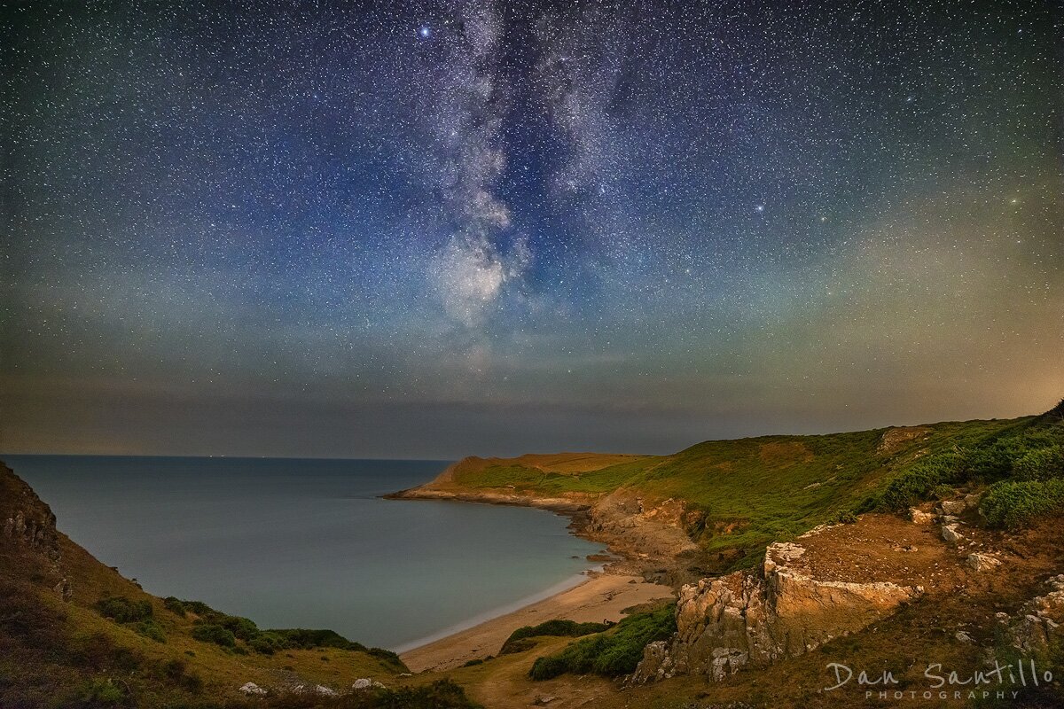 Fall Bay with Airglow and Orion's Belt